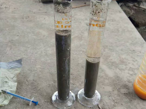 高濃度泥漿水處理效果